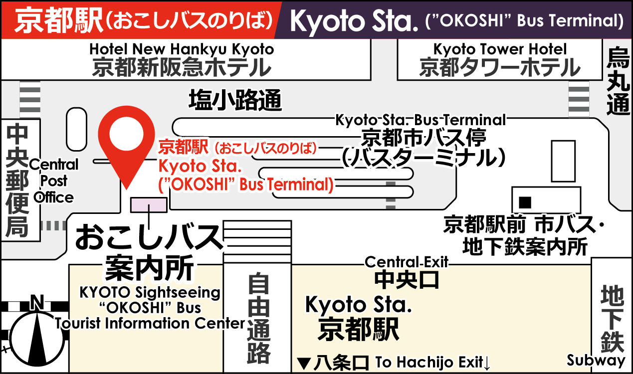京都駅のりばイメージ