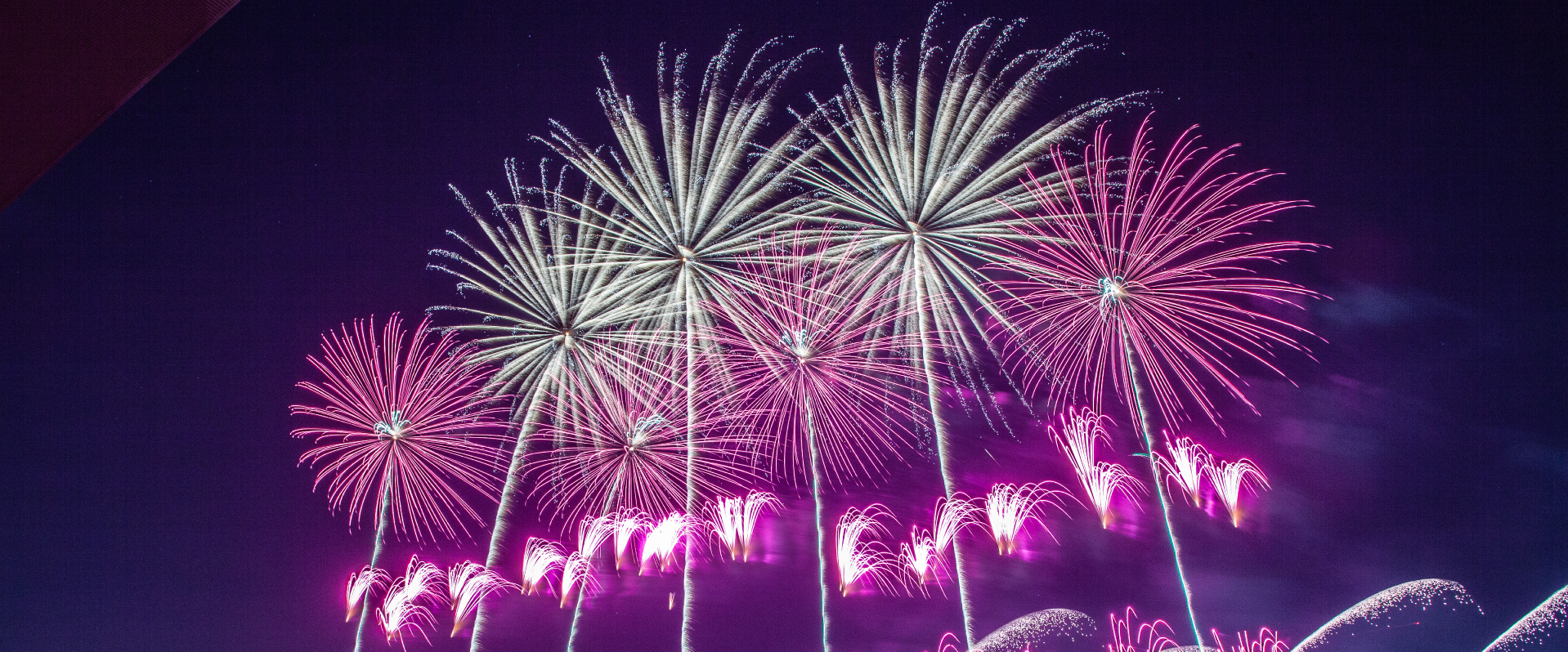 藤森神社と京都芸術花火ゴールサイド