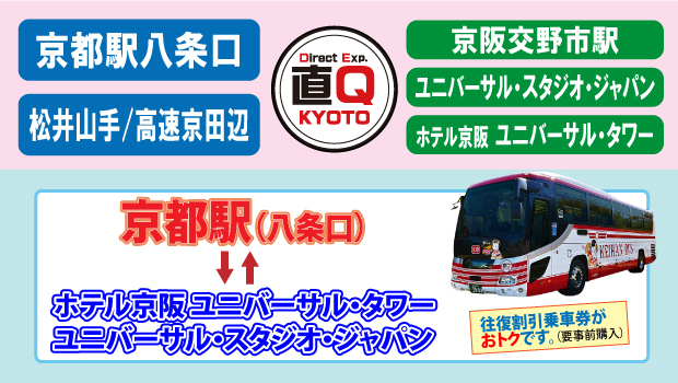 ダイレクトエクスプレス直Ｑ京都 | 急行バス | 京阪バス株式会社